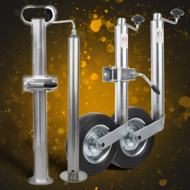 Roues jockey et béquilles