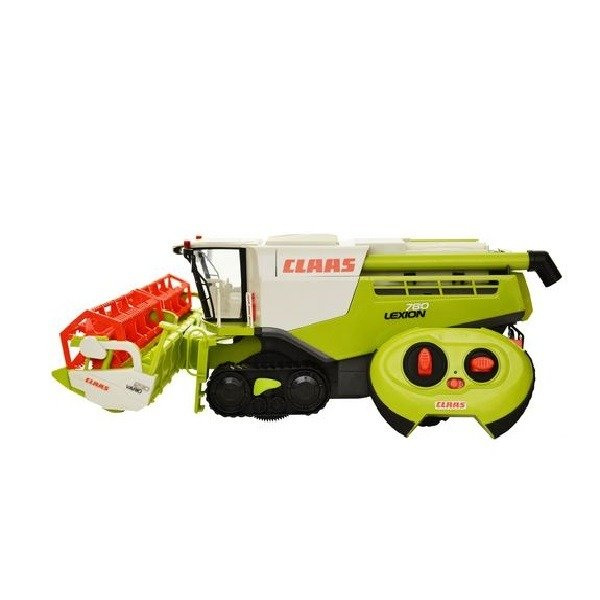 Moissonneuse-batteuse Télécommandée Pour Enfants - Set Avec Tracteur, 2 Têtes, Remorque, Lumière, Son Et Fonction Pulvérisation (eau) - Jouet Agricole Pour +3 Ans