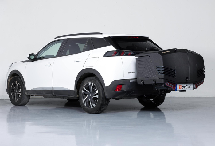 Towbox V3 Black LED Edition - Coffre à bagages monté sur attelage