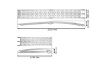 Rampe pliable UNITRAILER ALR003 en aluminium pour remorque, 221 cm, 340 kg, avec sangle et support.