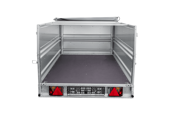 Remorque à un essieu sur ressorts 264x125 UNITRAILER FORCE 264/R KIPP avec côtés BIS, châssis H-0 et bâche grise