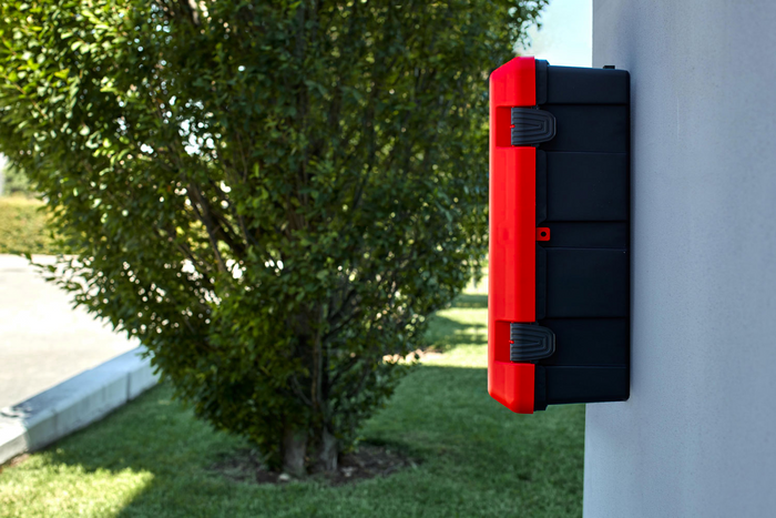 Coffret extincteur 6 kg DAKEN 82020 ADAMANT 671x310x247mm rouge