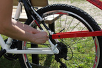 Barre de remorquage pour vélo Trail Angel - Rouge