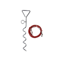 Poteau de fixation de ceinture ProPlus 361857 avec câble en acier de 4,5 m
