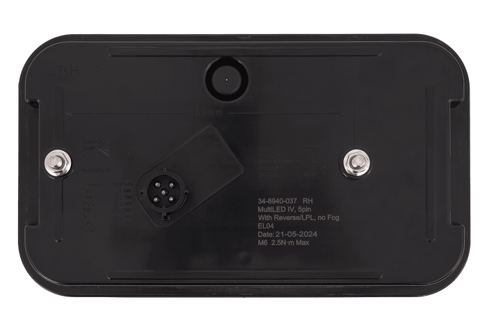 Feu arrière LED ASPÖCK MULTILED IV, 6 fonctions, droit