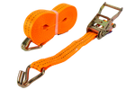 Sangle d'arrimage orange UNITRAILER 10 m/35 mm/2 t avec tendeur