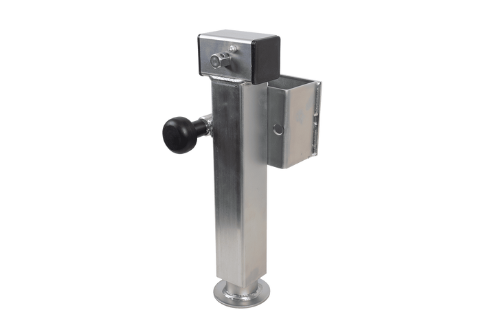 Support de manivelle extensible UNITRAILER JL2 pour remorque plateau 1300 kg 410-645 mm