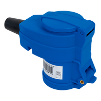Prise coudée MANTES 2P+E CEE avec prise supplémentaire 16A 230V