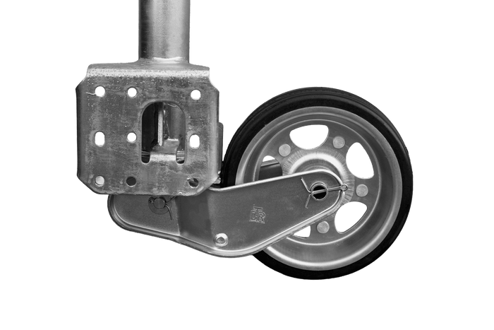 Roue jockey automatique UNITRAILER avec poignée 500 kg 60 mm 660-904 mm