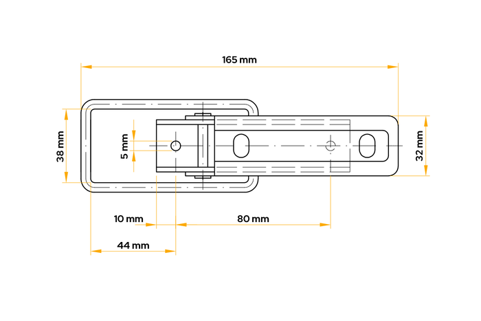 Crochet latéral de remorque WINTERHOFF BV 10-2