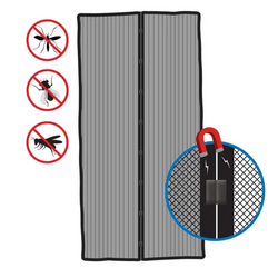 Moustiquaire magnétique pour portes ProPlus, maille de protection (2x) 210x50cm