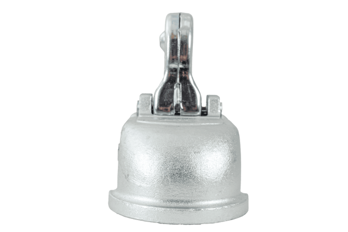 Attelage à boule STEELPRESS BC-3000C-00-00 pour remorque de 3000 kg avec timon tubulaire de 50 mm, en fonte