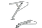 Support d'angle extensible ProPlus 361510V01, côté avant gauche/arrière droit, pour remorque, capacité 600 kg, hauteur 460 mm