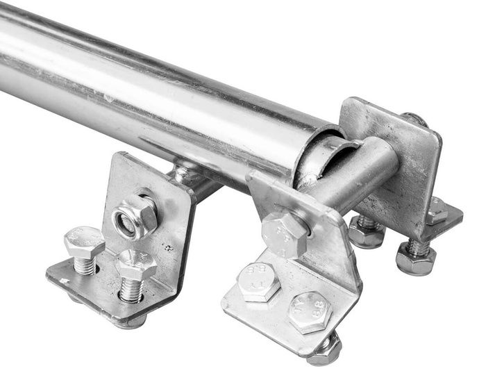 Système de levage à manivelle UNITRAILER avec poignées pour le basculement et le déchargement d'une remorque porte-voitures de 1000 kg (500-865 mm).