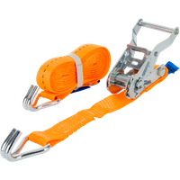 Courroie de transport orange UNITRAIER 4 m/25 mm/1 t avec tendeur