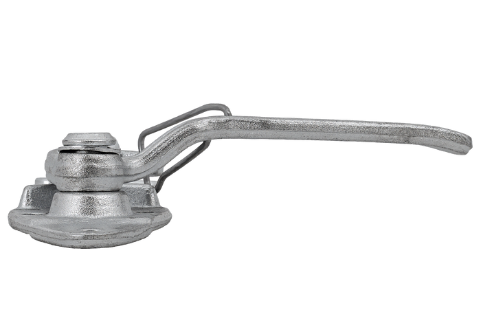 Attelage, charnière côté droit avec fixation WINTERHOFF WV 20-R + WVG 20-A, fermeture latérale complète remorque