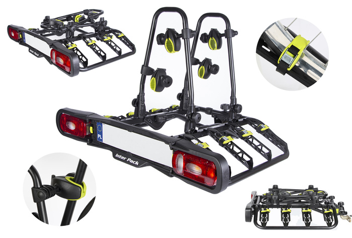Porte-vélos Inter Pack Quattro pour attelage 13 broches