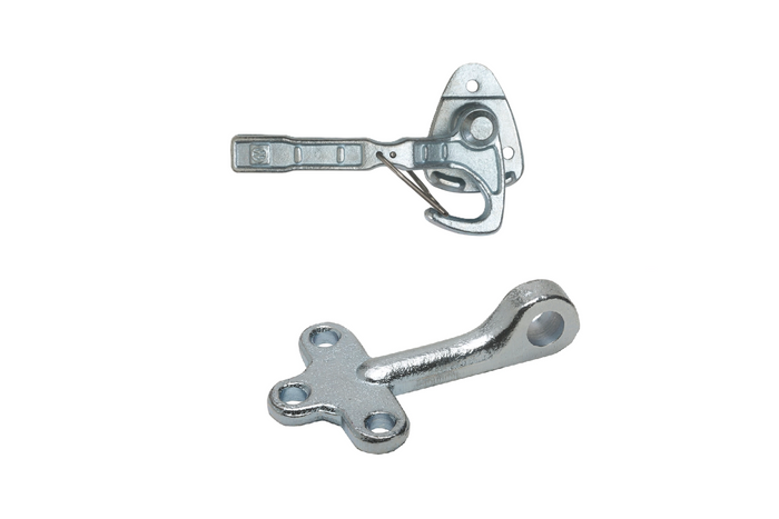 Attelage, charnière côté droit avec fixation WINTERHOFF WV 20-R + WVG 20-A, fermeture latérale complète remorque