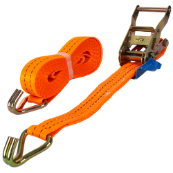 Courroie de transport orange UNITRAIER 5 m/35 mm/2 t avec tendeur