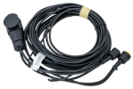 Installation électrique MANTES, faisceau de remorque, 5 m, prise 13 broches, 2 baïonnettes 5 broches