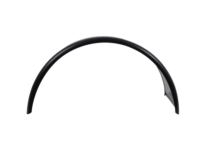 Garde-boue double pour remorque 15-16" DOMAR DK7120, passage de roue 880/400 mm, métal avec bord en caoutchouc