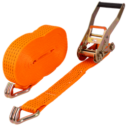 Courroie de transport orange UNITRAIER 15 m/50 mm/5 t avec tendeur