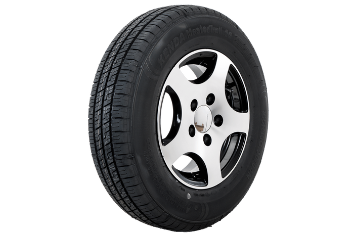 Roue renforcée pour remorque KENDA 165/80 R13C 96/94N JANTE ALU STARCO polie 5Jx13"H2 5x112 ET:30