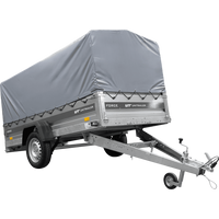 Remorque à un essieu sur ressorts 264x125 UNITRAILER FORCE 264/R KIPP avec châssis H-800 et bâche grise