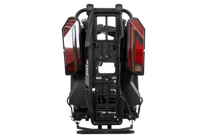 Inter Pack Velox 2 LED - porte-vélos pliable pour 2 vélos avec éclairage LED (noir)