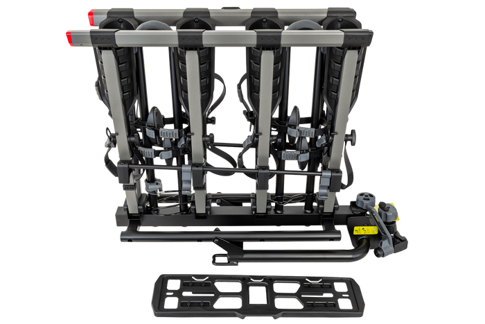 Porte-vélos Inter Pack New Spider 4 pour 4 vélos, compatible avec les barres de remorquage