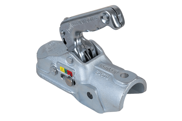 Attelage à boule WINTERHOFF WW 350-RB-K1212 pour remorque de 3500 kg avec timon tubulaire de 50 mm, en fonte