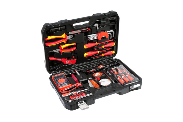 Kit, coffret d'outils d'électricien YATO YT-39009 de 68 pièces