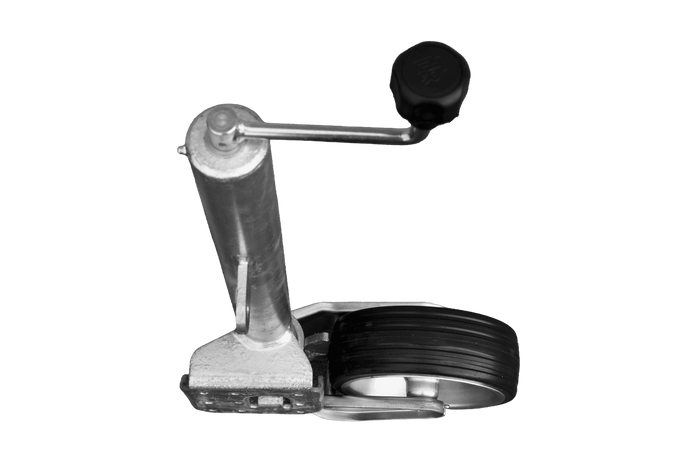Roue jockey automatique UNITRAILER avec poignée 500 kg 60 mm 660-904 mm