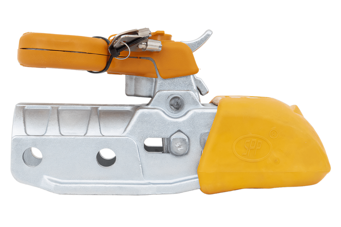 Attelage à boule STEELPRESS BC-3500E-00-02+SD pour remorque de 3 500 kg avec timon en fonte de 60,5 mm