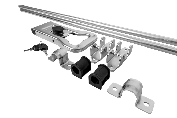 Boulon de verrouillage pour remorque porte-conteneurs STEELPRESS ZD-03 V.3, verrou de porte 3000 mm