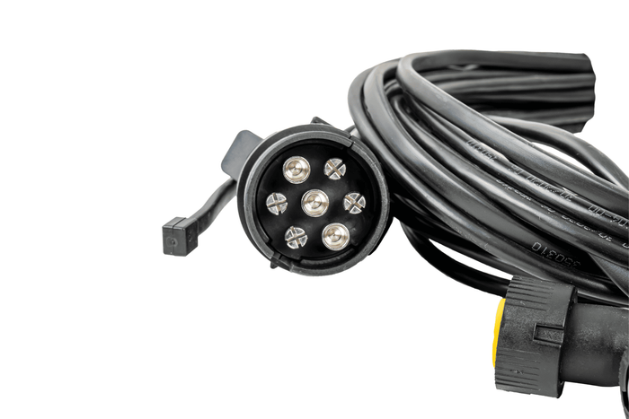 Kit d'éclairage : feux arrière ASPÖCK MULTIPOINT V + feux de gabarit latéraux ASPÖCK FLEXIPOINT I + faisceau ASPÖCK 4,5 m 7 broches