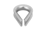 Cosse-coeur pour corde, câbles DROMET KU.8, acier 8mm