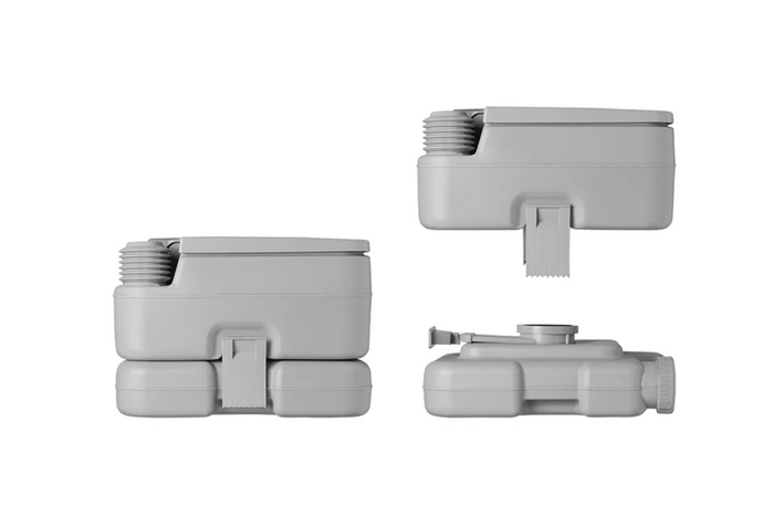 Toilettes de camping portables ProPlus 370415CR grises 10L/10L