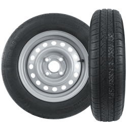 Jeu de deux roues pour remorques UNITRAILER / TEMARED / PATRICK REMORQUES / ERDE PNEU KENDA 145/80 R13 78N STARCO JANTES 4Jx13"H2 4x100 ET:30