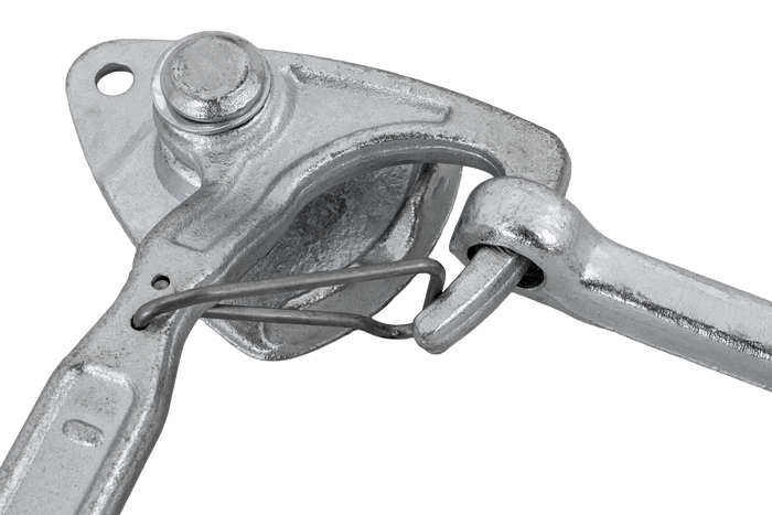 Attelage, charnière côté droit avec fixation WINTERHOFF WV 20-R + WVG 20-A, fermeture latérale complète remorque