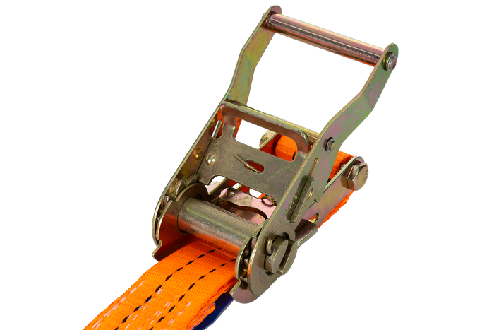 Courroie de transport orange UNITRAIER 8 m/35 mm/2 t avec tendeur