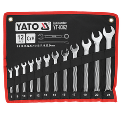 Clés mixtes YATO YT-0362 8-24 mm, 12 pièces.