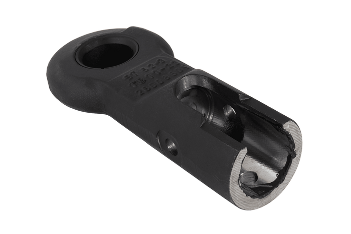 Attelage à œil KNOTT KK7293S pour remorque de 3500 kg avec timon tubulaire de 45 mm, nouveau modèle