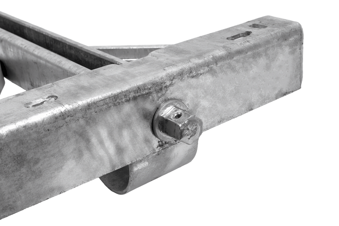 Stabilisateur d'angle extensible KNOTT 6X1197.007 pour remorque 1100 kg, 498 mm
