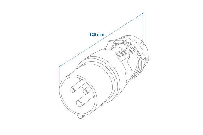 Prise CEE 16A 230V ProPlus 373500 mâle pour camping