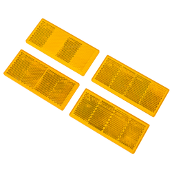 Lot: catadioptres autocollants orange pour remorques