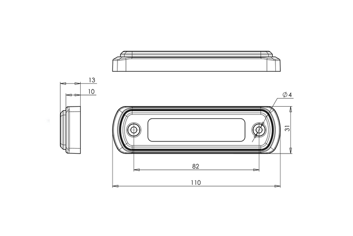 Feu de position LED universel WAŚ W189 1340