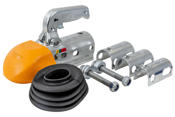 Attelage à boule STEELPRESS BC-3000.1D-00-00+Z3 pour remorque de 3000 kg avec timon tubulaire de 35 à 50 mm