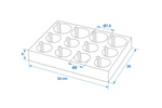 ProPlus 761472PM Porte-gobelets et verres pour camping, mousse souple, peut contenir 12 gobelets