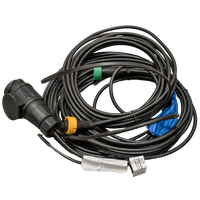 Prise de courant MANTES pour remorque, faisceau électrique 5,2 m, fiche 13 broches, 2 baïonnettes 5 broches